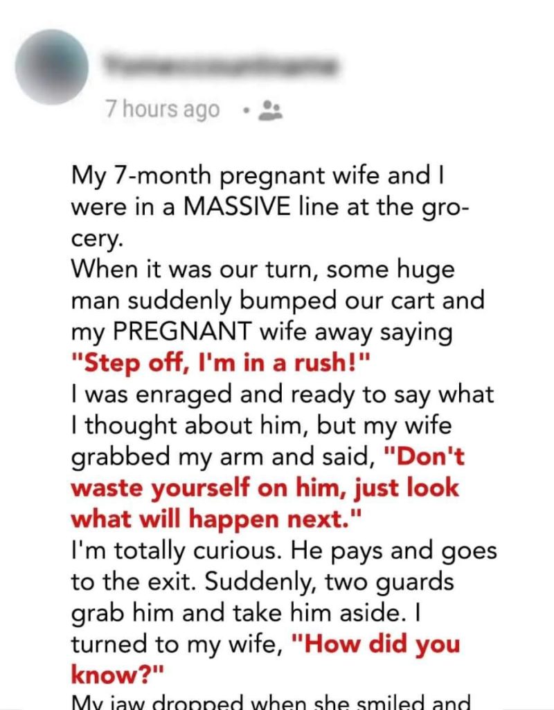 A pregnant woman gives an impolite man a lesson he won’t soon forget.