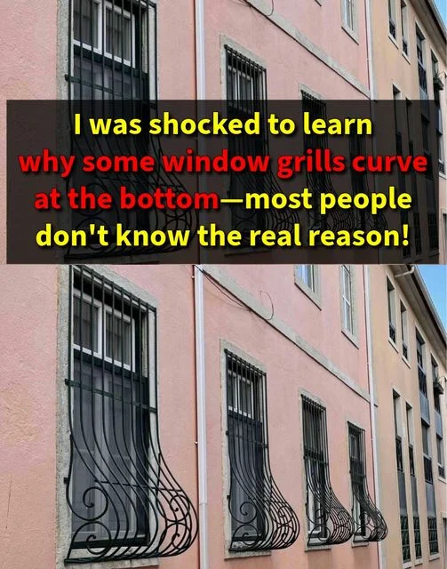 This explains why the bottom of some window grills curves.