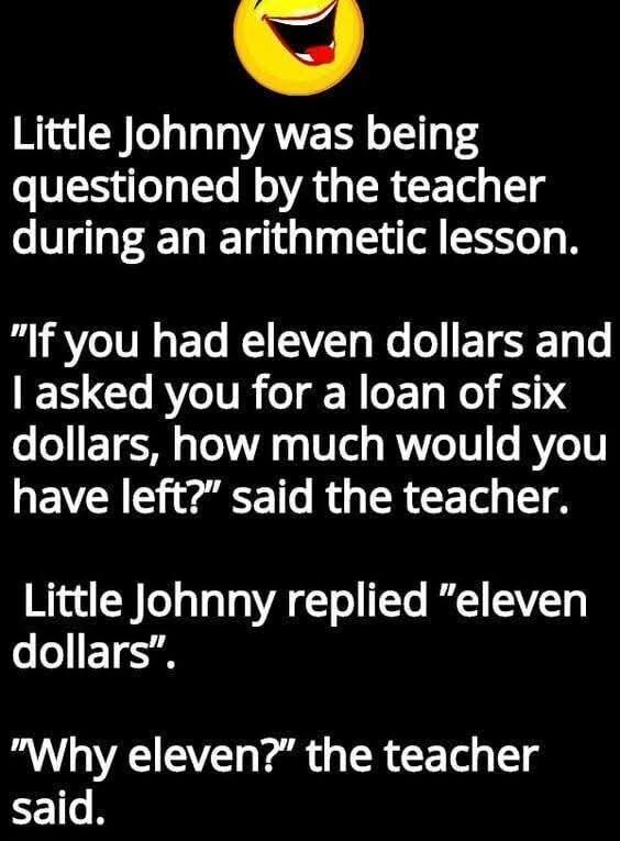 Little Johnny receives..